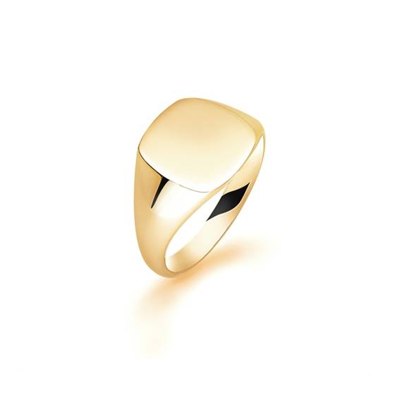 9ct Yellow Gold Gents Ring