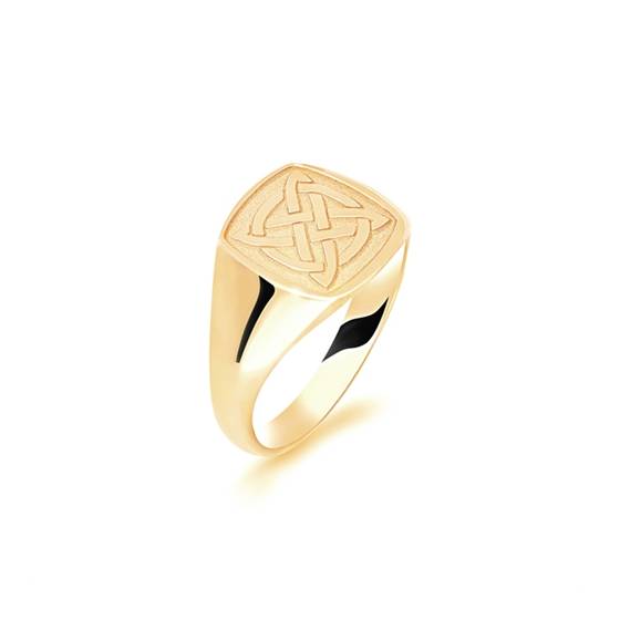 9ct Yellow Gold Gents Ring