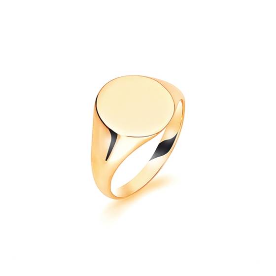 9ct Yellow Gold Gents Ring