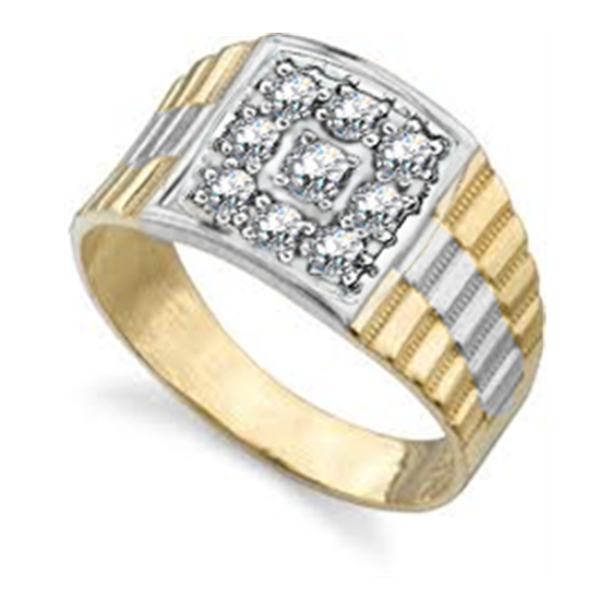 0.50ct VS/E-F Round Diamond Mens Ring