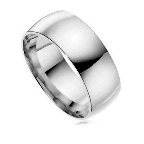 Traditional Court Wedding Ring - Lightweight, 8mm width