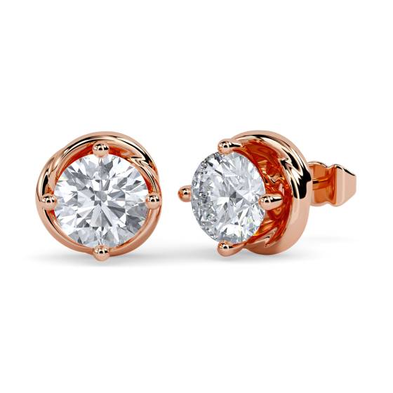 0.10ct VS/F-G Round Diamond Stud Earrings