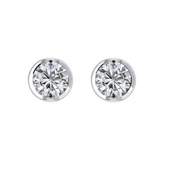 0.80ct VS/F-G Diamond Stud Earrings