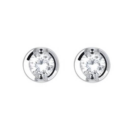 0.80ct VS/E-F Round Diamond Stud Earrings