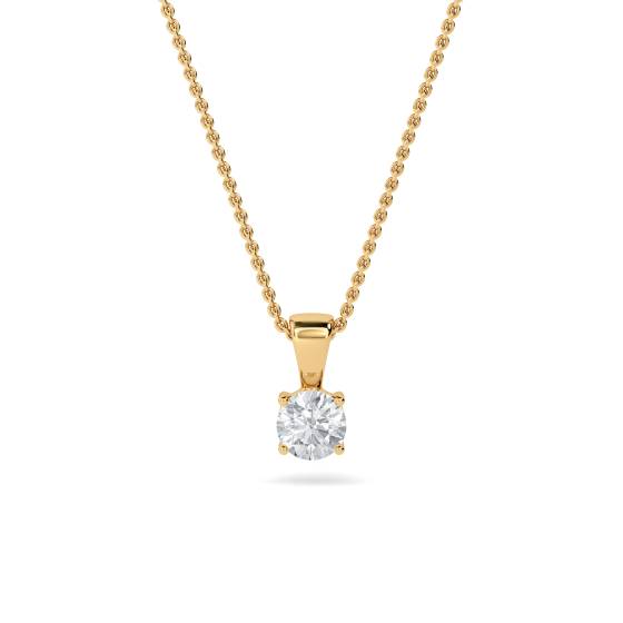 0.25ct SI2/F-GTraditional Round Diamond Solitaire Pendant