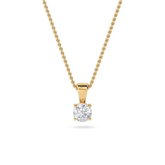 0.20ct VS/F-G Round Diamond Solitaire Pendant