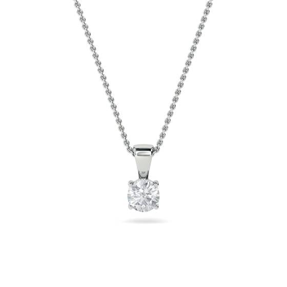 0.25ct VS/F-G Round Diamond Solitaire Pendant