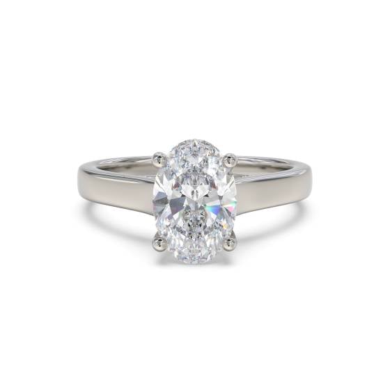 0.60ct VS2/D Elegant Oval Diamond Engagement Ring