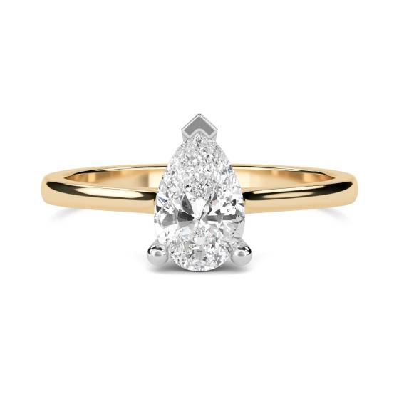 0.75ct VS2/J Stylish Pear Diamond Engagement Ring