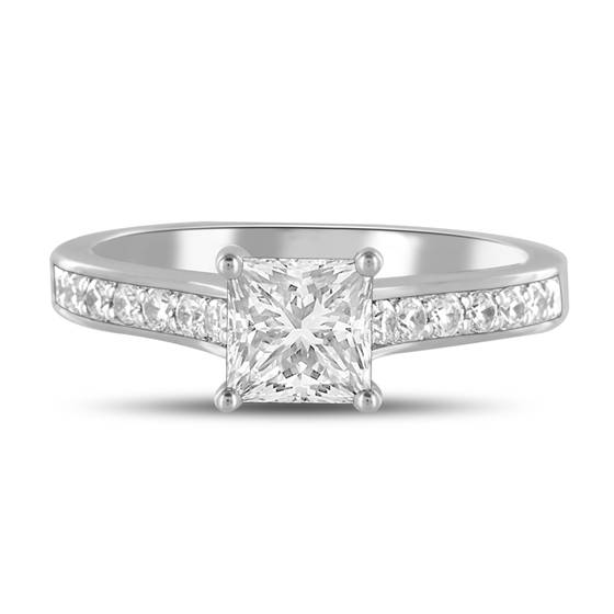 1.30ct SI2/F Princess Diamond Ring