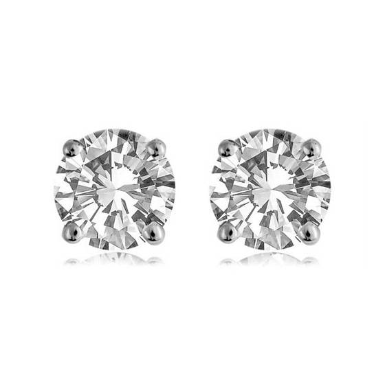 0.20ct SI/F-G Contemporary Round Diamond Designer Earrings