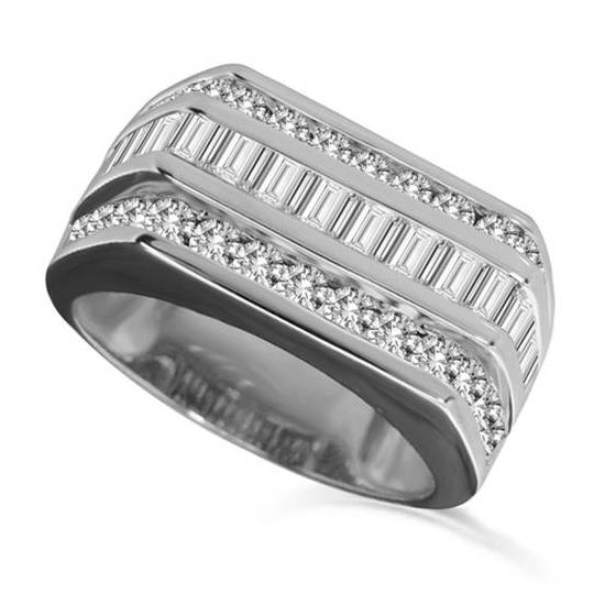 2.00ct VS/E-F Mens Diamond Ring
