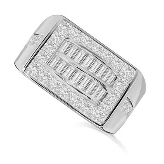 1.62ct VS/E-F Mens Diamond Ring