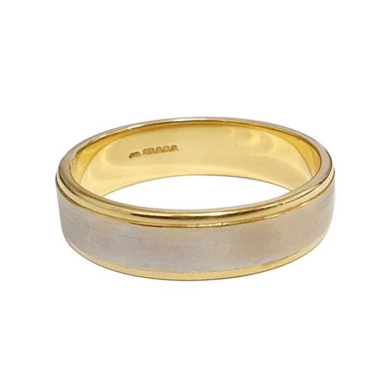 Two Tone Wedding Ring