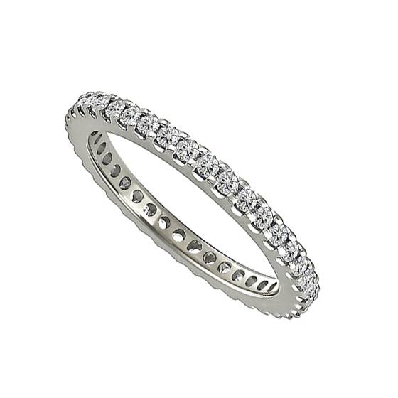 0.50ct VS2/E-F Round Diamond Eternity Ring