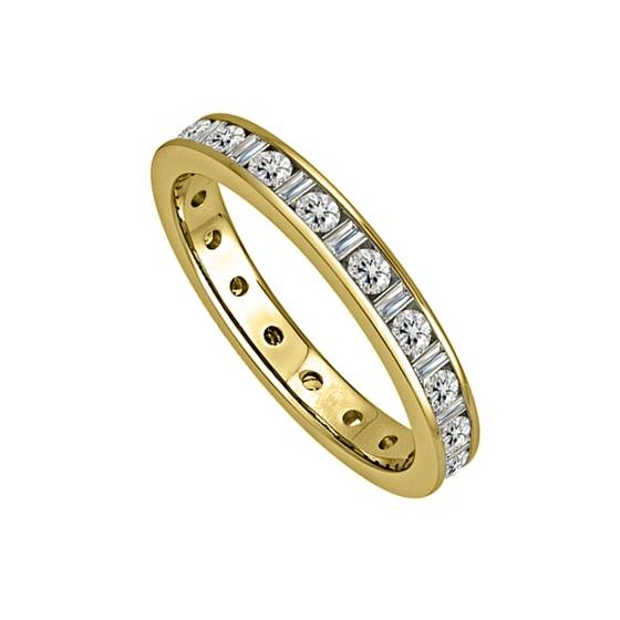 0.75ct VS/E-F Full Channel Set Eternity Ring