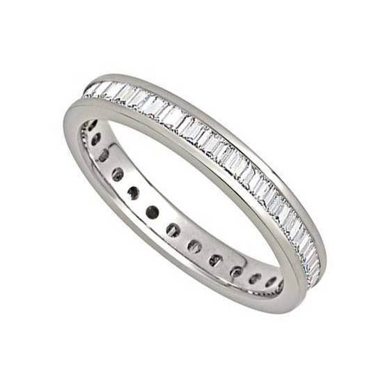 0.50ct VS/E-F Baguette Diamond Eternity Ring