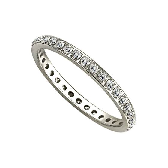 0.53ct VS/E-F Round Diamond Full Eternity Ring