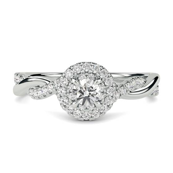 0.33ct VS/F-G Round Diamond Cluster Ring