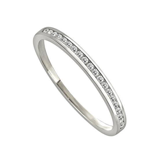 0.12ct VS/E-F Round Diamond Eternity Ring