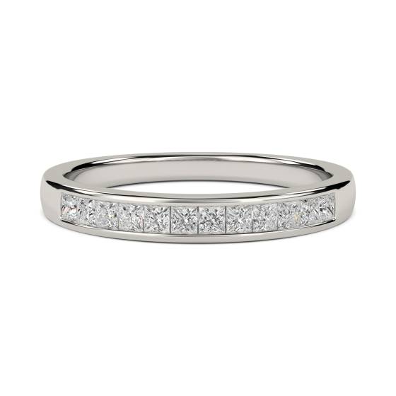 0.25ct VS/E-F 3mm Elegant Princess Diamond Eternity Ring