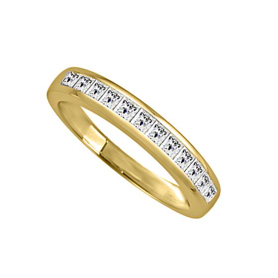 0.36ct VS/E-F Princess Diamond Eternity Ring