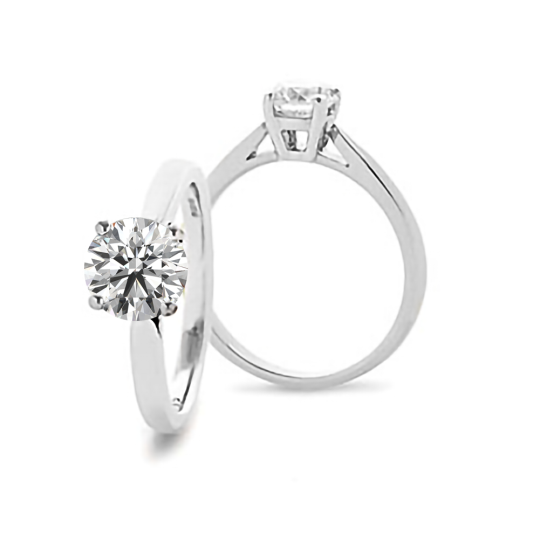 0.41ct I1/G Round Diamond Solitaire Ring