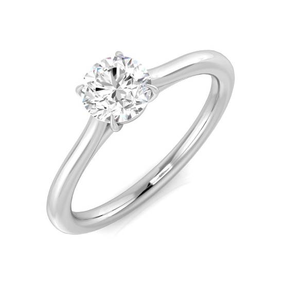 0.60ct SI1/G Round cut Solitaire Engagement Ring in Platinum