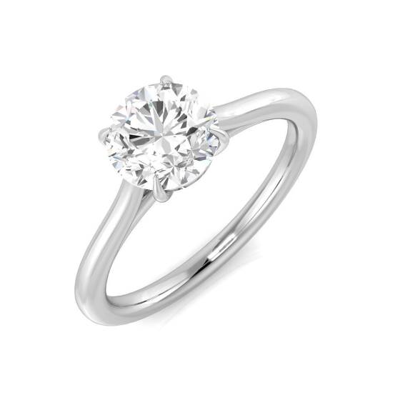 1.20ct SI1/D Round cut Solitaire Engagement Ring in Platinum