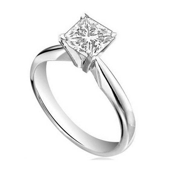 1.00ct SI1/F Princess Diamond Engagement Ring