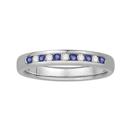 0.15ct VS/E-F Round Diamond Gemstone Eternity Ring