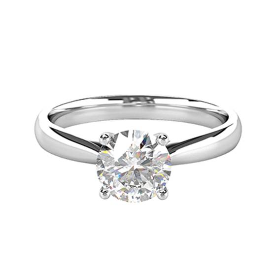 0.50ct SI2/F Round Diamond Engagement Ring