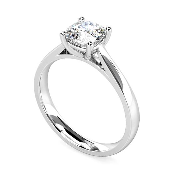 1.40ct VVS2/H Elegant Cushion Diamond Engagement Ring