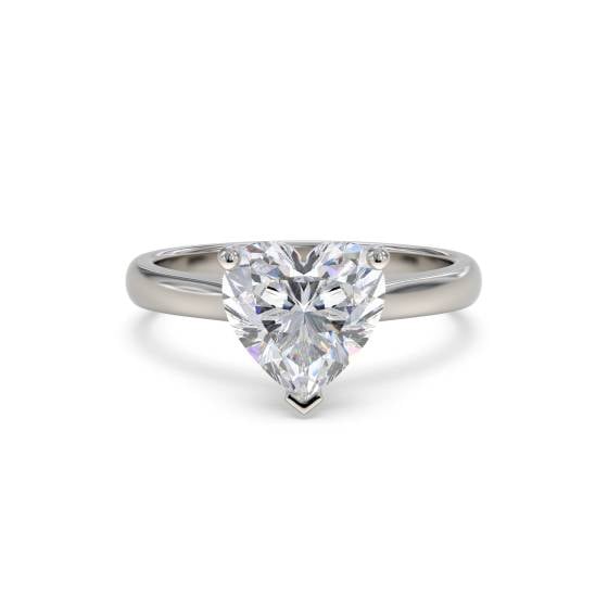 1.00ct I1/D Classic Heart Diamond Engagement Ring