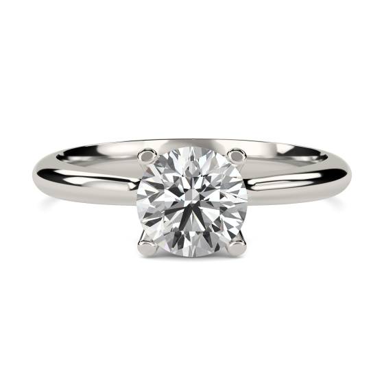 0.70ct SI2/F Round Diamond Engagement Ring