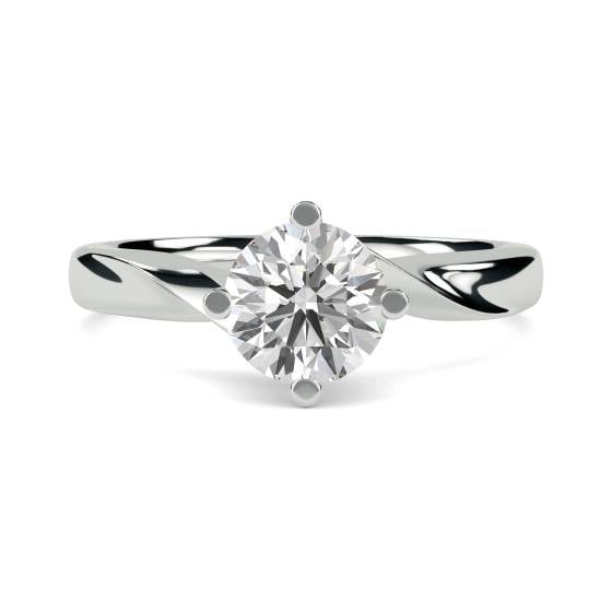 0.90ct I1/E Round Diamond Engagement Ring