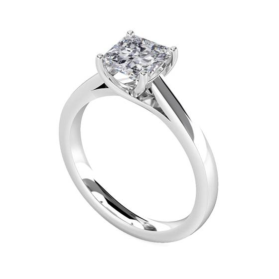 1.00ct I1/F Radiant Diamond Engagement Ring