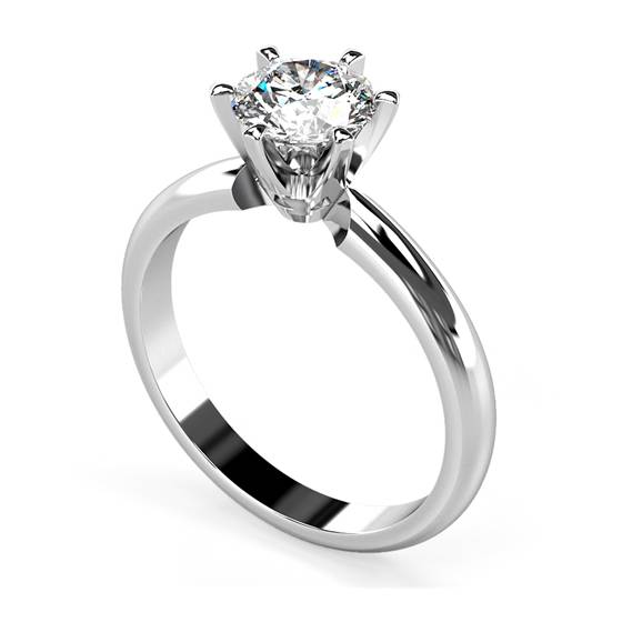 1.00ct I1/D Round Diamond Engagement Ring