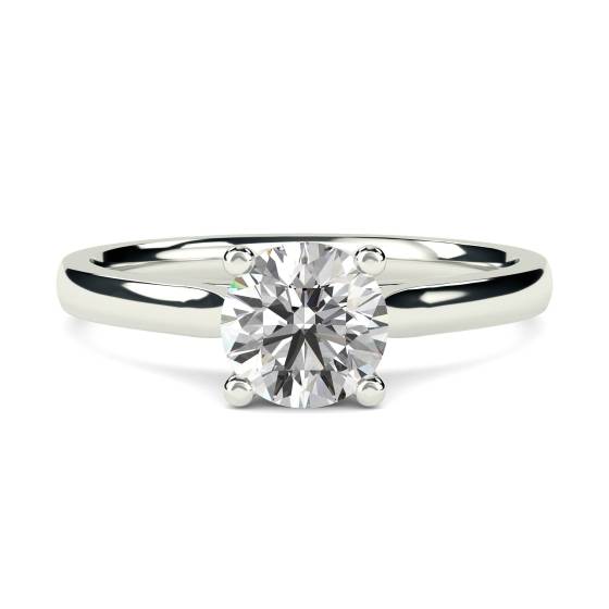 1.00ct SI2/G Traditional Round Diamond Solitaire Ring