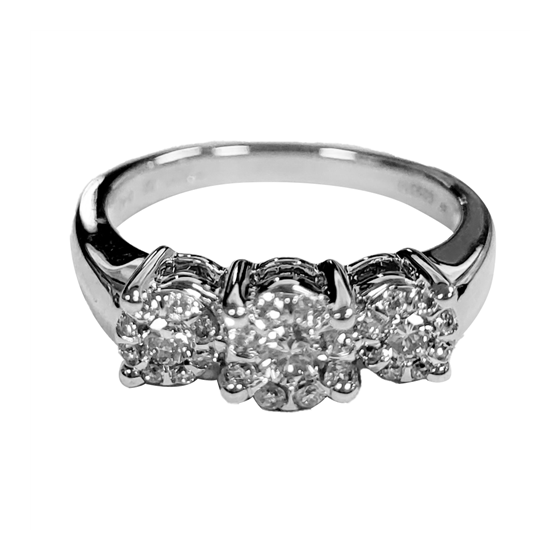 0.42ct VVS/F-G Round Diamond Dress Ring