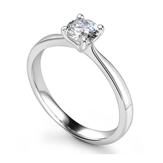 1.00ct SI1/I Round Diamond Engagement Ring