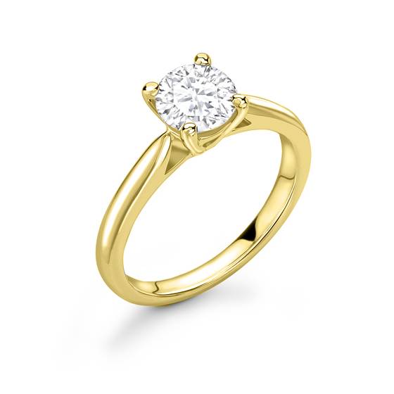 1.03ct SI2/J Round Diamond Solitaire Ring