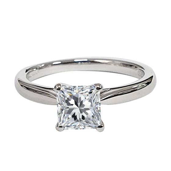 2.01ct I1/F Princess Diamond Solitaire Ring