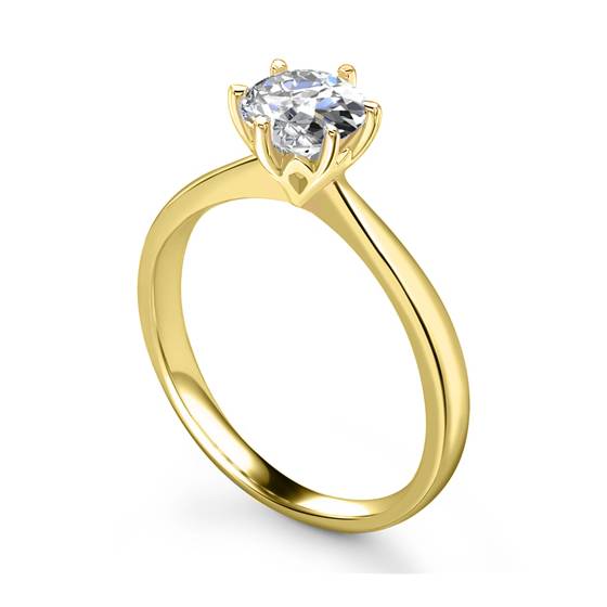 0.50ct VS1/F Round Diamond Solitaire Ring