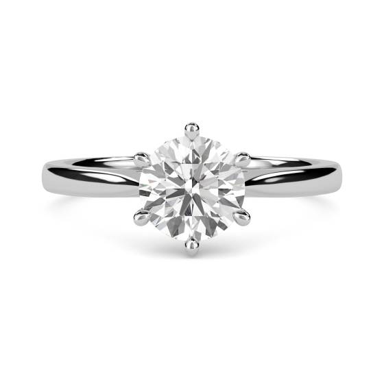 1.10ct SI1/J Round Diamond Engagement Ring