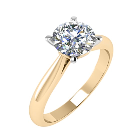 1.00ct I1/E Round Diamond Solitaire Ring