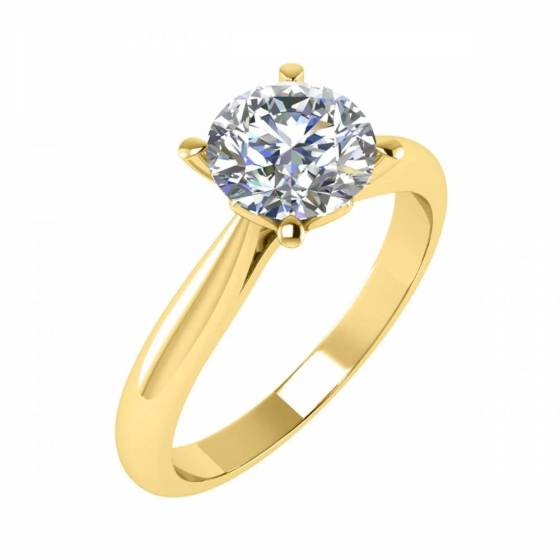 1.40ct I1/D Round Diamond Solitaire Ring