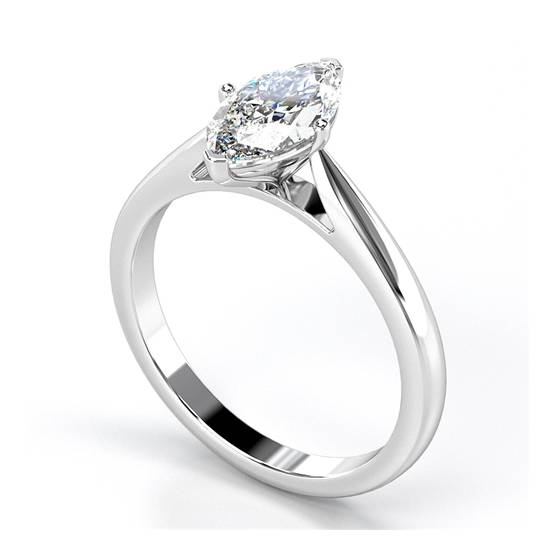 2.01ct SI2/H Classic Marquise Diamond Engagement Ring