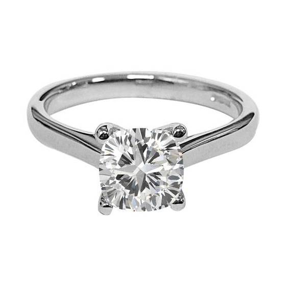 0.95ct VVS2/H Cushion Diamond Engagement Ring