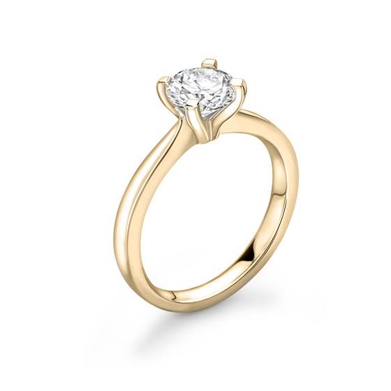 1.00ct VVS2/H Round Diamond Solitaire Ring